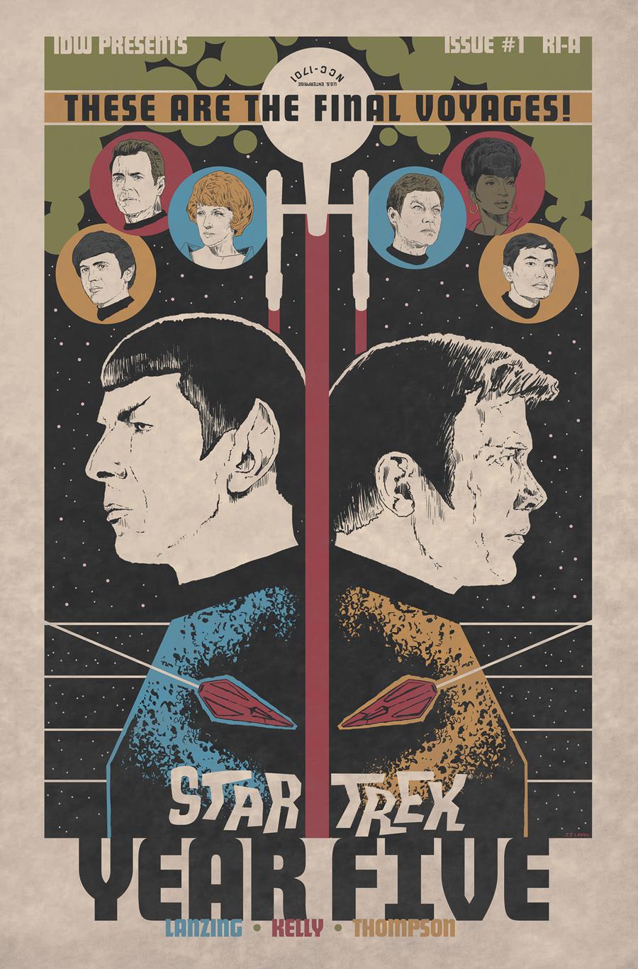 Star Trek Year Five #1 Cover B Incentive JJ Lendl Variant Cover
