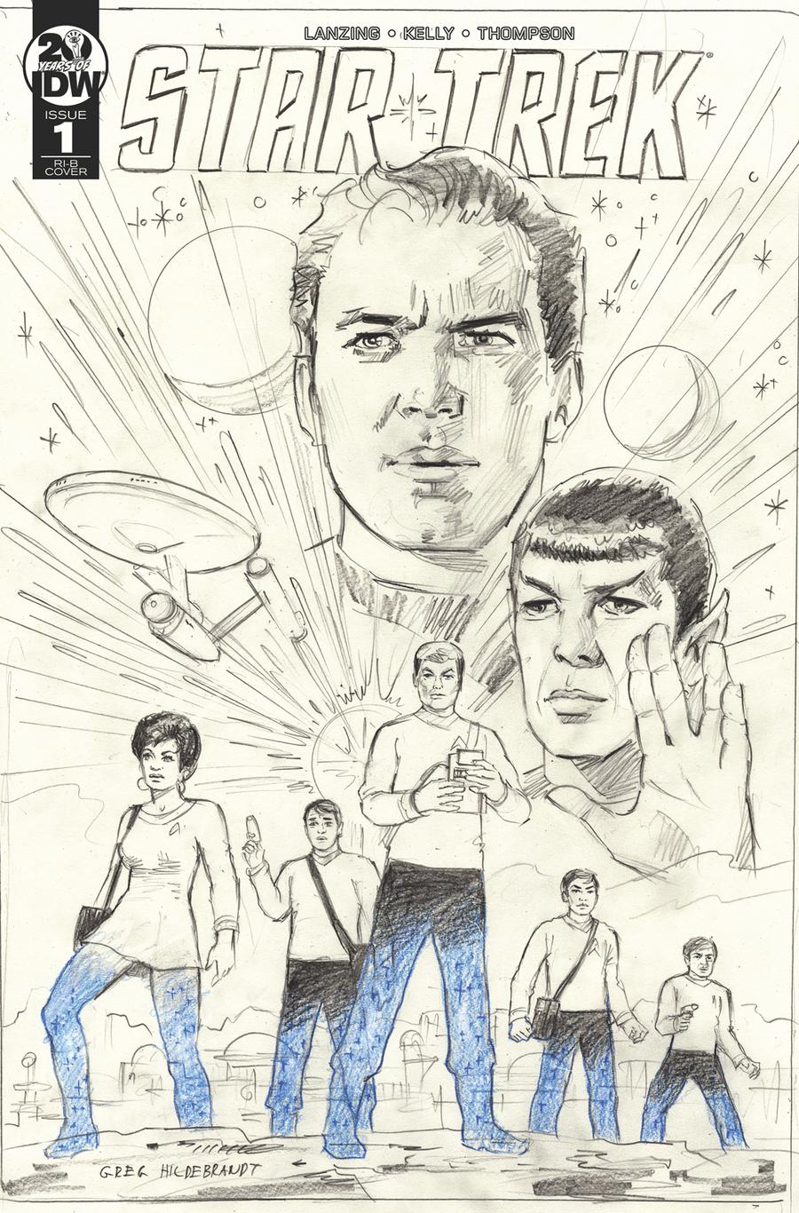 Star Trek Year Five #1 Cover C Incentive Greg Hildebrandt Sketch Cover