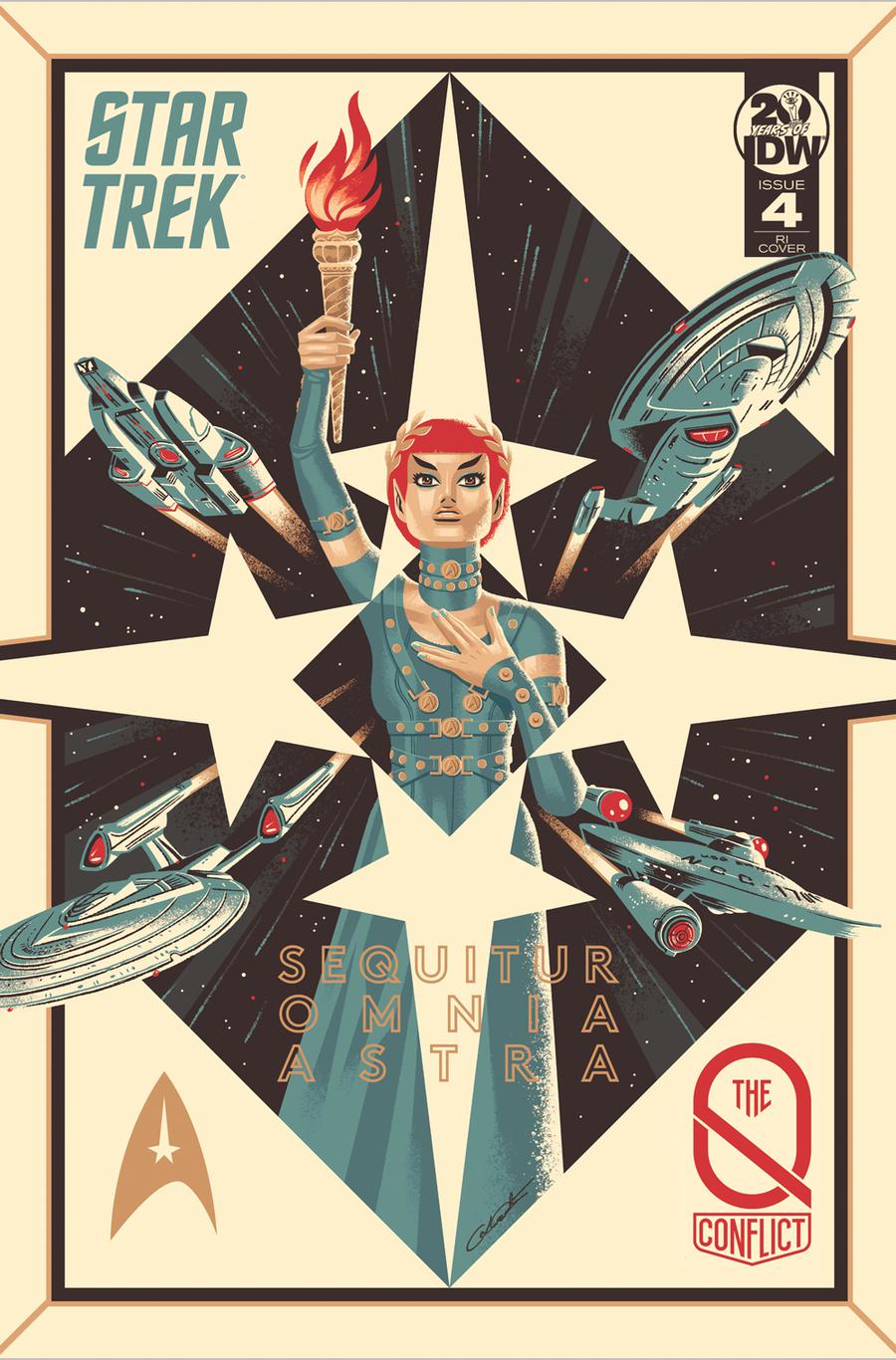 Star Trek Q Conflict #4 Cover C Incentive George Caltsoudas Variant Cover