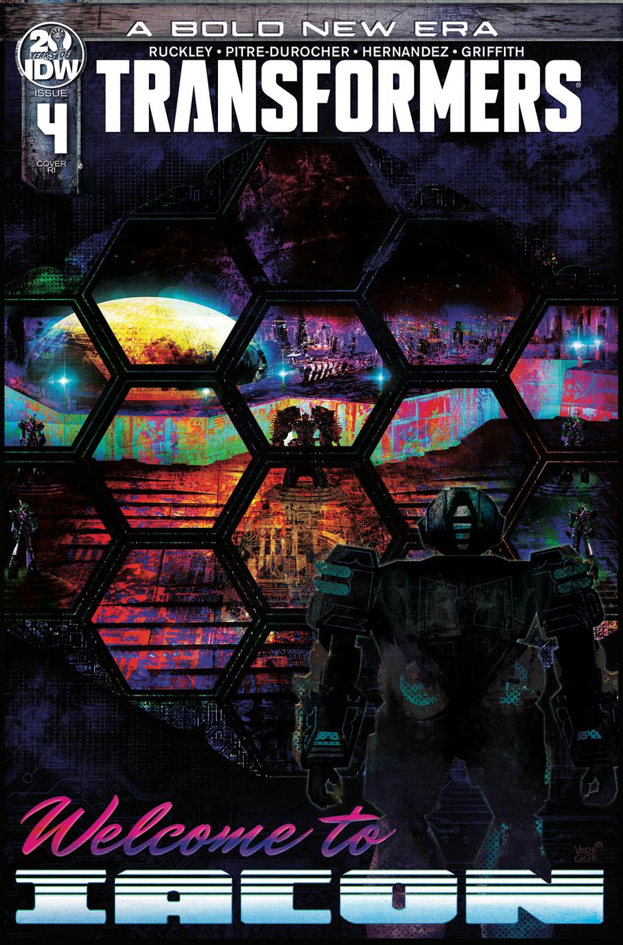 Transformers Vol 4 #4 Cover C Incentive Jeffrey Veregge Variant Cover
