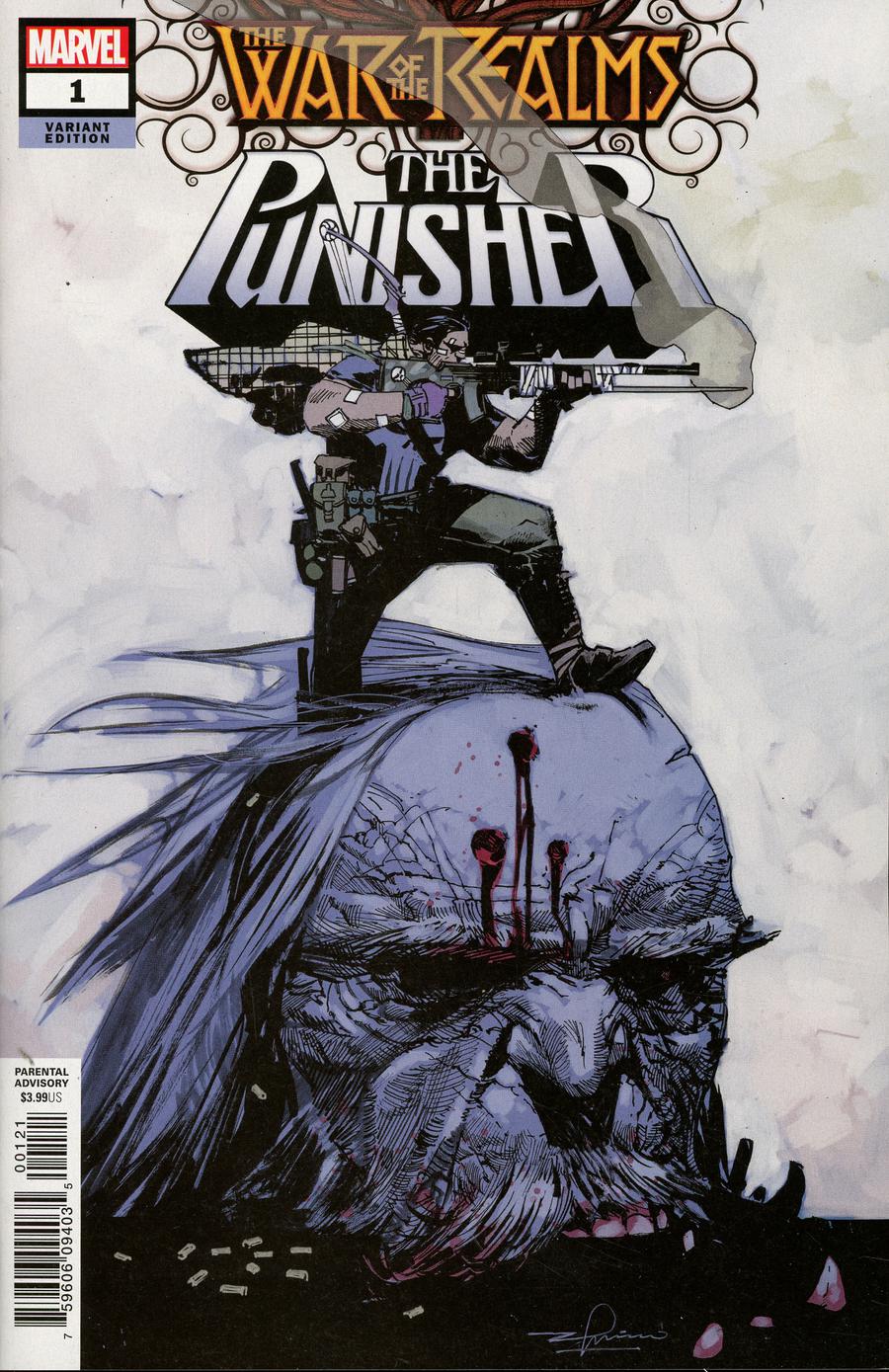 War Of The Realms Punisher #1 Cover C Incentive Gerardo Zaffino Variant Cover
