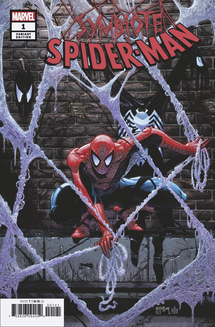 Symbiote Spider-Man #1 Cover G Incentive Todd McFarlane Hidden Gem Variant Cover
