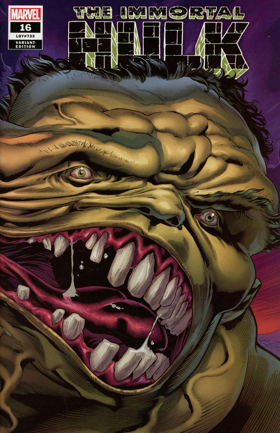 Immortal Hulk #16 Cover C Incentive 1st Ptg Joe Bennett Variant Cover
