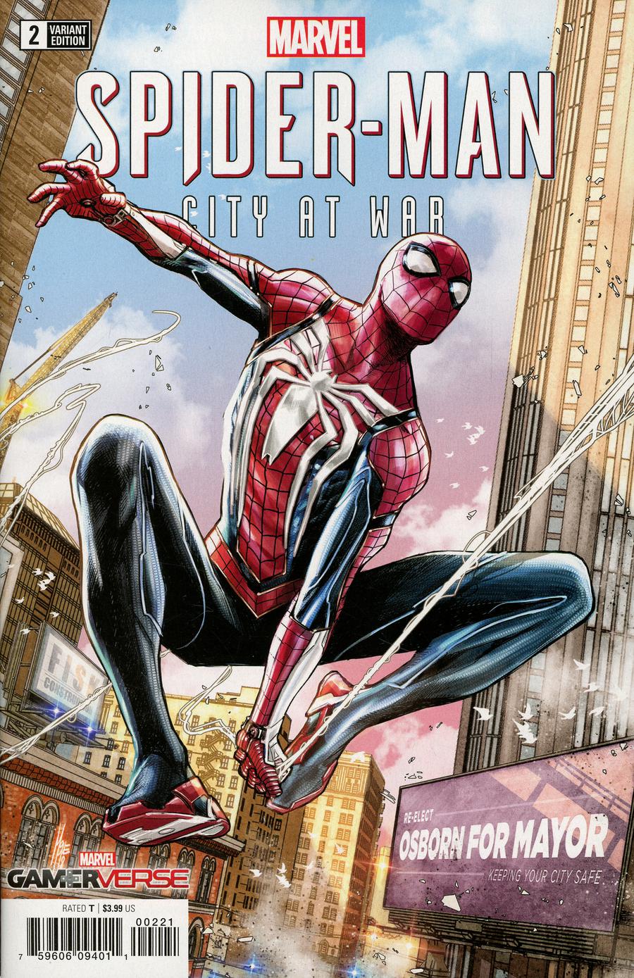 Marvels Spider-Man City At War #2 Cover B Incentive Marco Checchetto Variant Cover