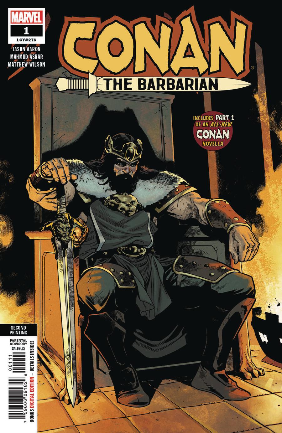 Conan The Barbarian Vol 4 #1 Cover Q 2nd Ptg Variant Mahmud A Asrar Cover
