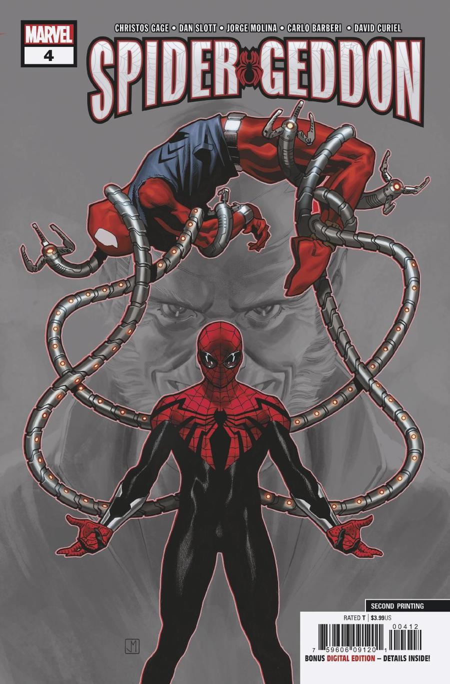 Spider-Geddon #4 Cover E 2nd Ptg Variant Carlo Barberi Cover