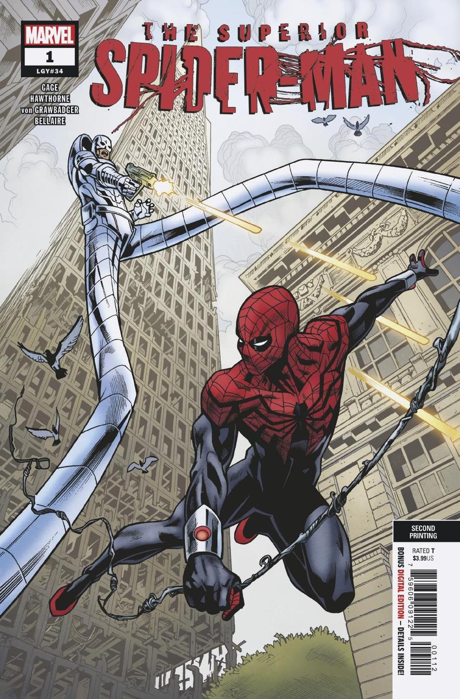 Superior Spider-Man Vol 2 #1 Cover G 2nd Ptg Variant Mike Hawthorne Cover (Spider-Geddon Tie-In)