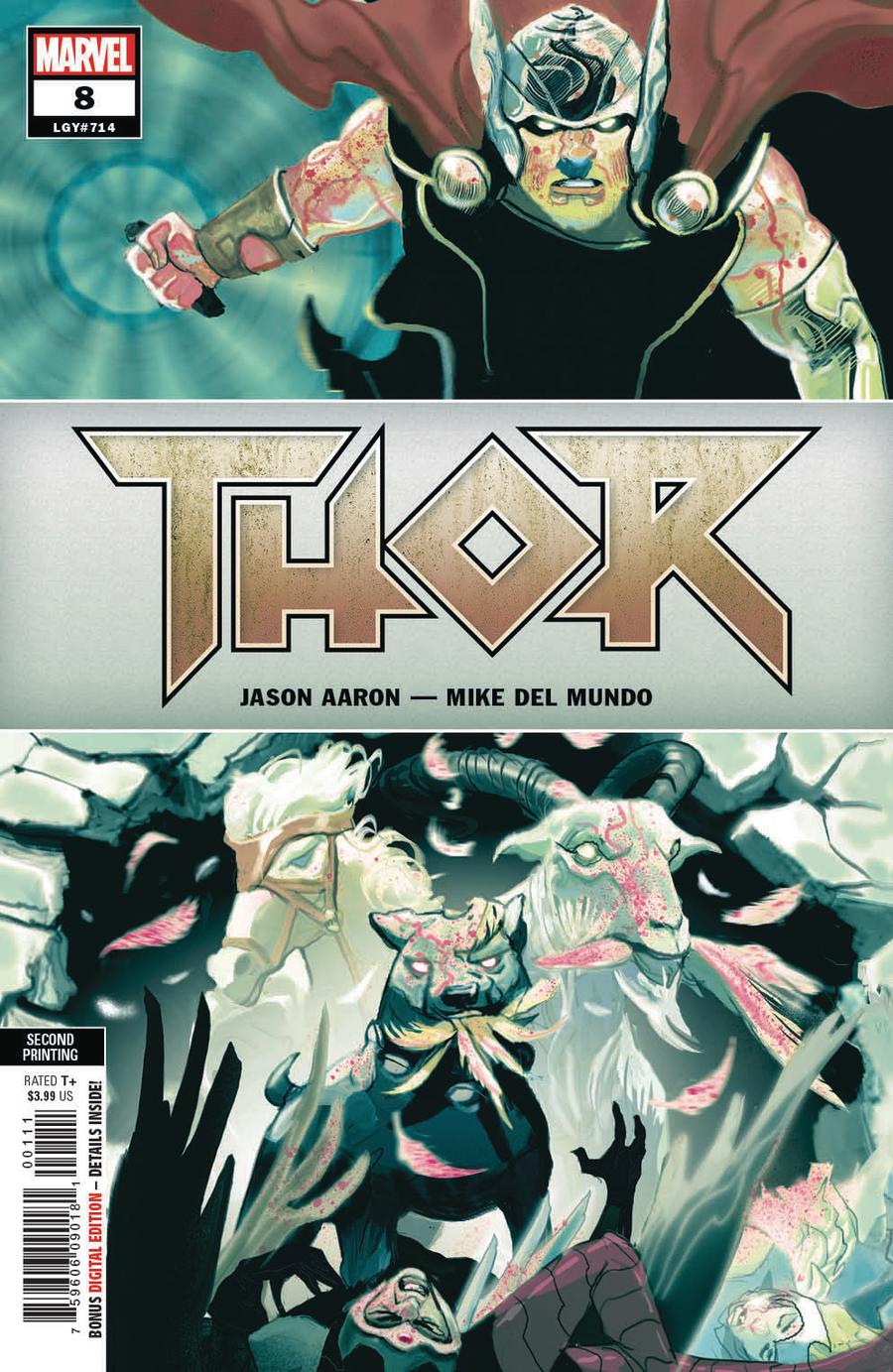 Thor Vol 5 #8 Cover E 2nd Ptg Variant Mike Del Mundo Cover