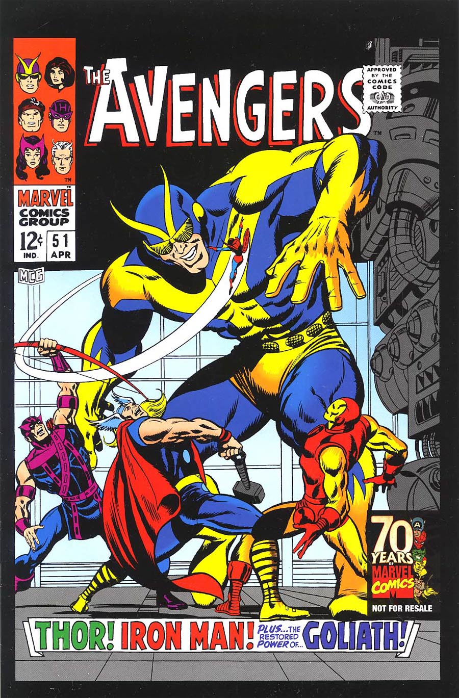 Avengers #51 Cover B Toy Reprint