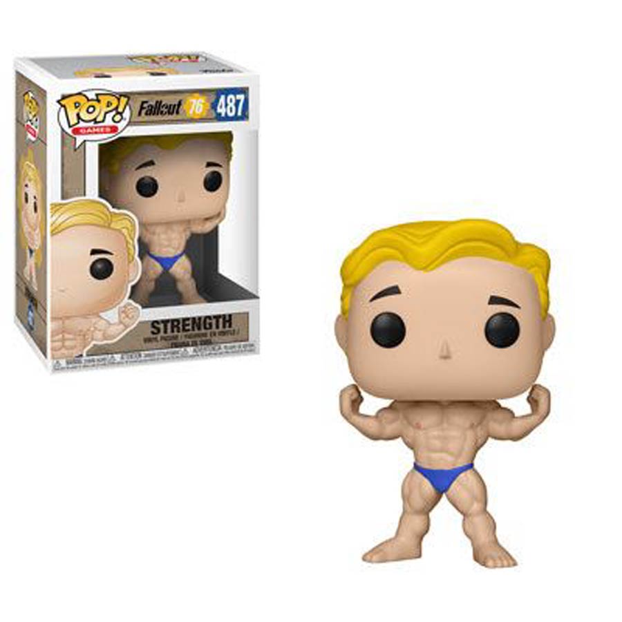 POP Games 487 Fallout 76 Vault Boy Strength Vinyl Figure