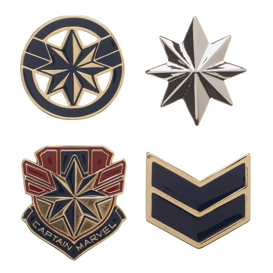 Captain Marvel Movie Lapel Pin Set