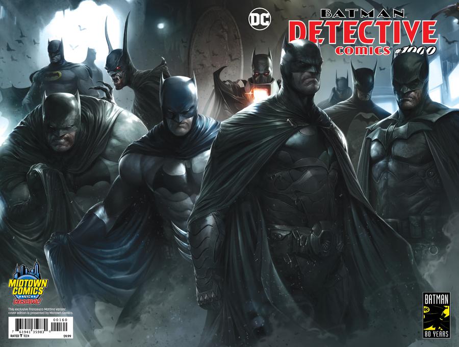 Detective Comics Vol 2 #1000  Midtown Exclusive Cover C Francesco Mattina Wraparound Variant Cover