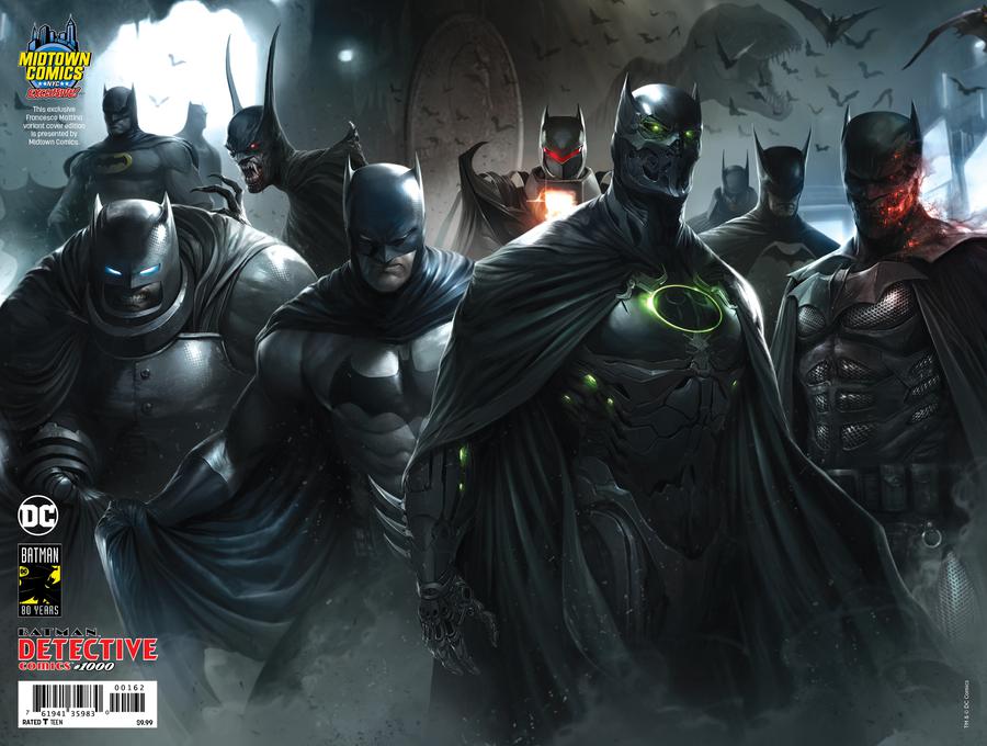 Detective Comics Vol 2 #1000  Midtown Exclusive Cover D Francesco Mattina Wraparound Arkham Knight Virgin Cover