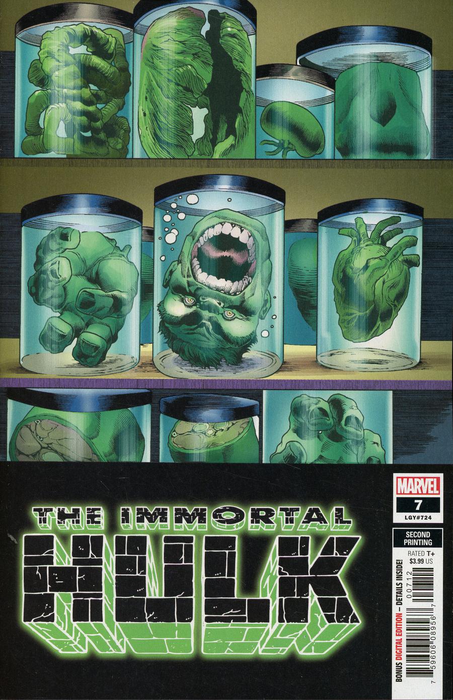 Immortal Hulk #7 Cover E 2nd Ptg Variant Joe Bennett Cover