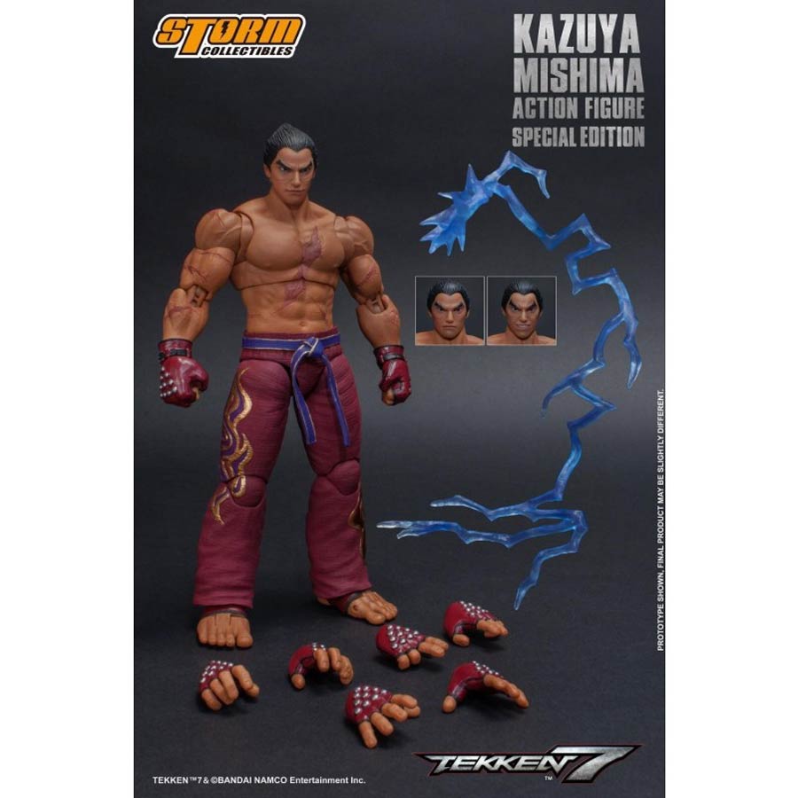 Tekken 7 1/12 - Kazuya Mishima Special Edition Red Version Action Figure