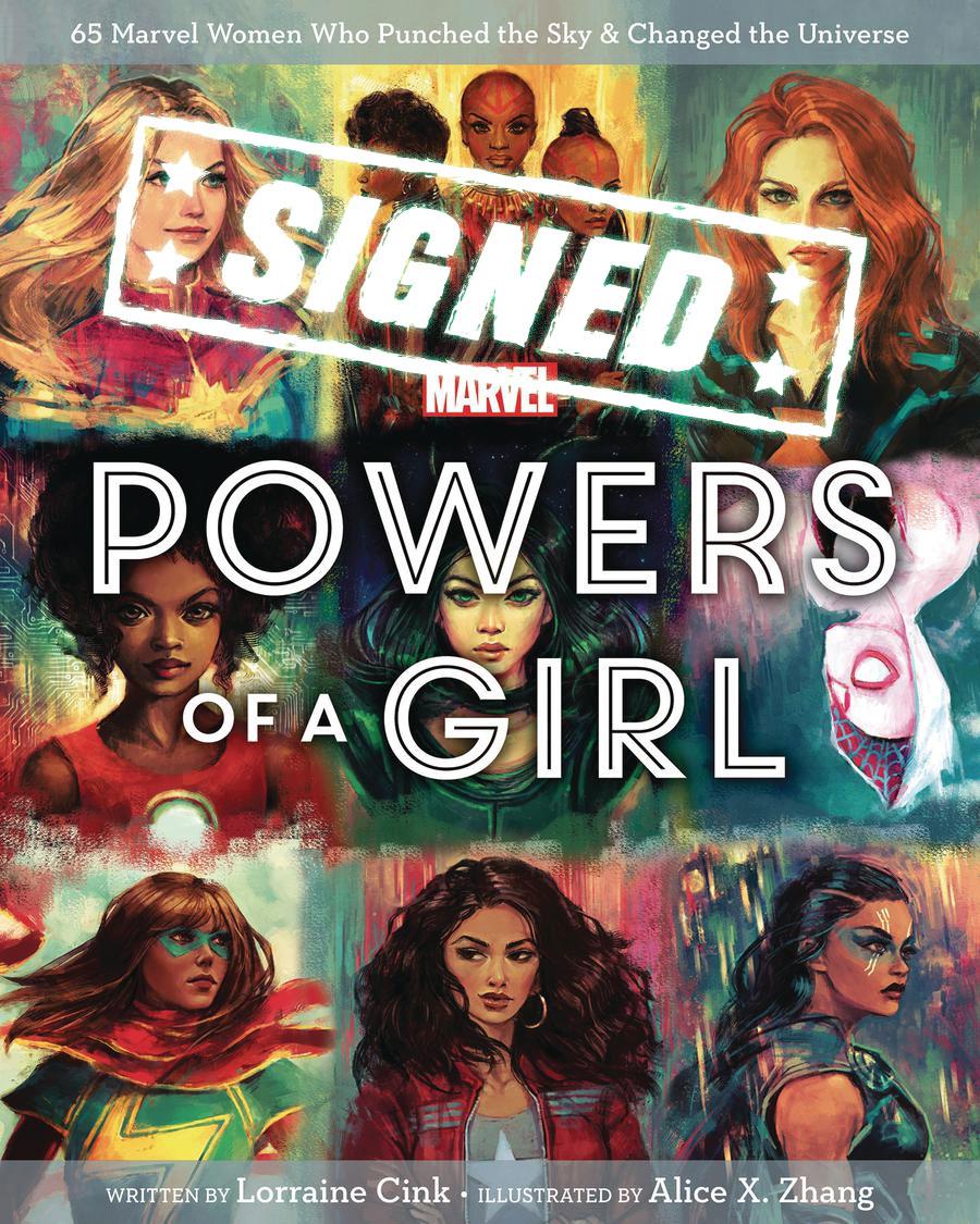 Marvel Powers Of A Girl HC Signed By Lorraine Cink