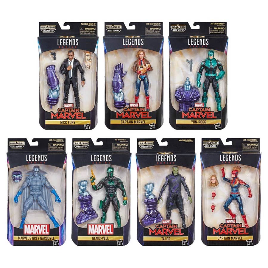 Marvel Captain Marvel Legends 6-Inch Action Figures Case Of 8 Figures
