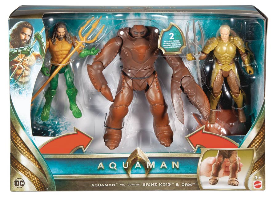 Aquaman Movie 6-Inch 3-Pack Action Figure