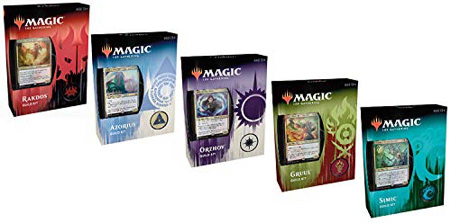 Magic The Gathering Ravnica Allegiance Guild Kit Display Of 5 Guild Kits