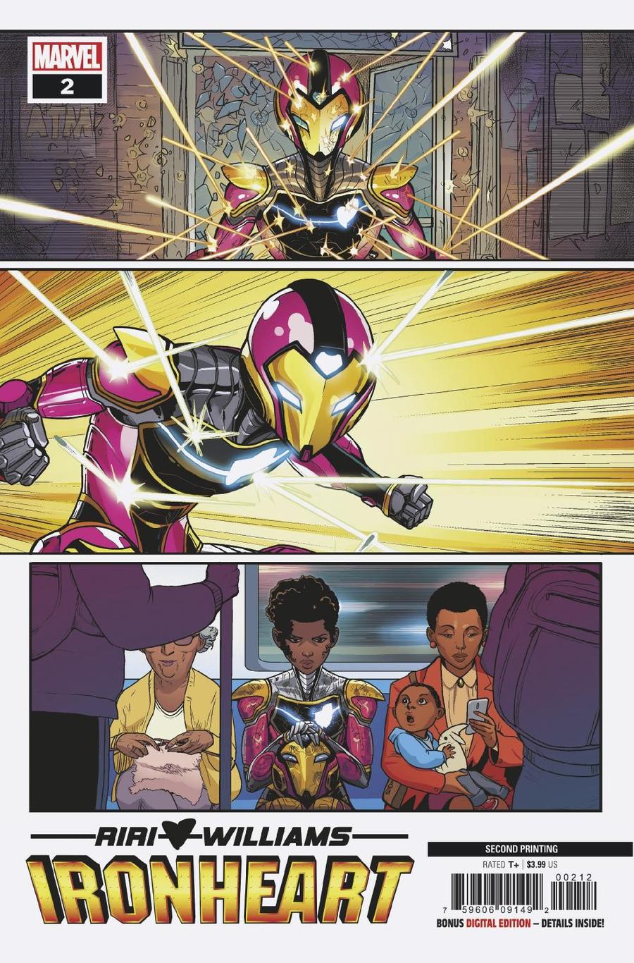 Ironheart #2 Cover B 2nd Ptg Variant Luciano Vecchio Cover