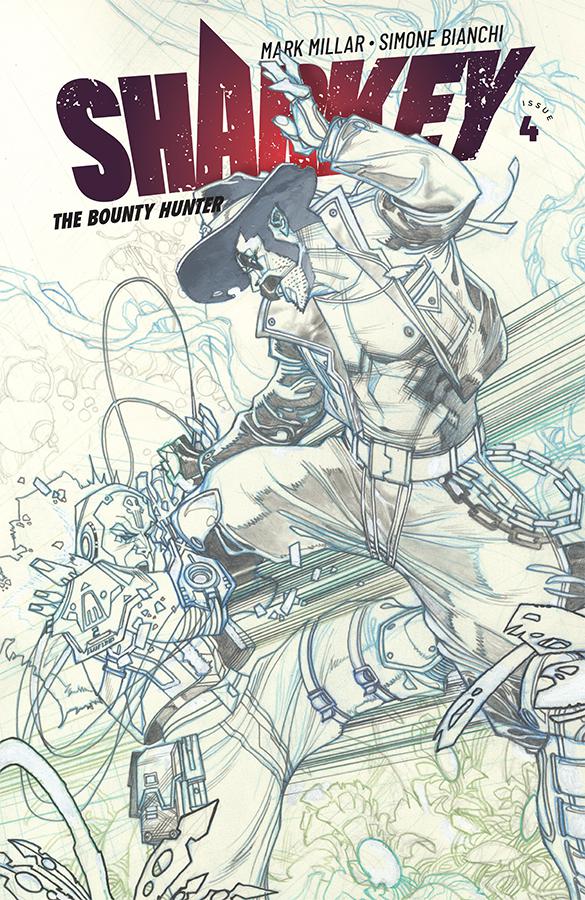 Sharkey The Bounty Hunter #4 Cover B Variant Simone Bianchi Sketch Cover