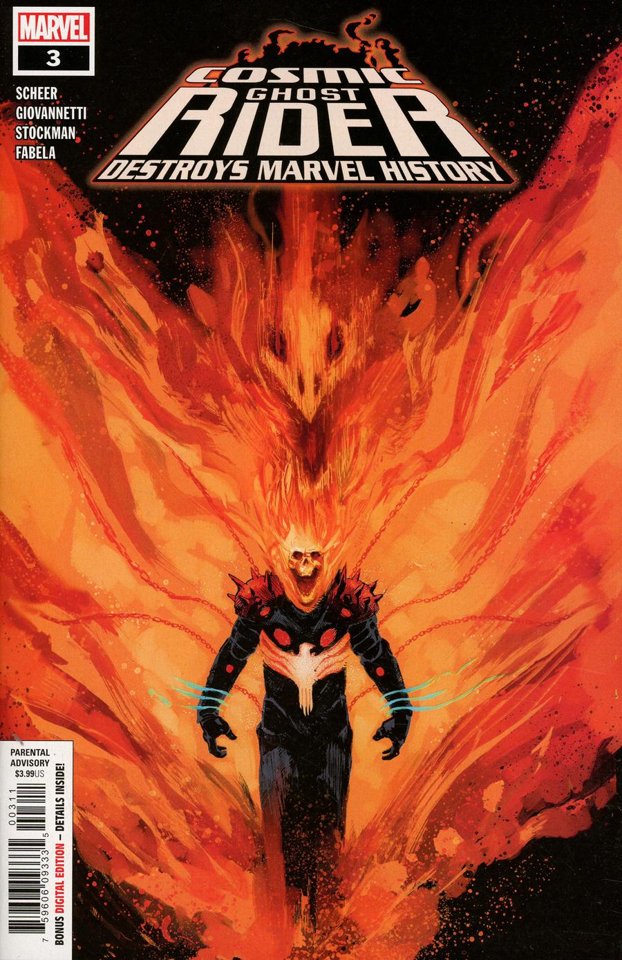 Cosmic Ghost Rider Destroys Marvel History #3 Cover A Regular Gerardo Zaffino Cover