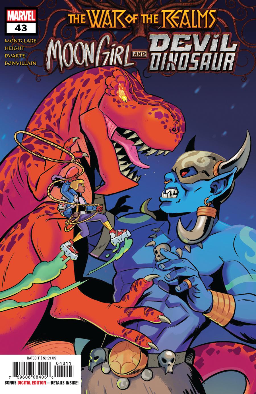 Moon Girl And Devil Dinosaur #43 Cover A Regular Natacha Bustos Cover (War Of The Realms Tie-In)