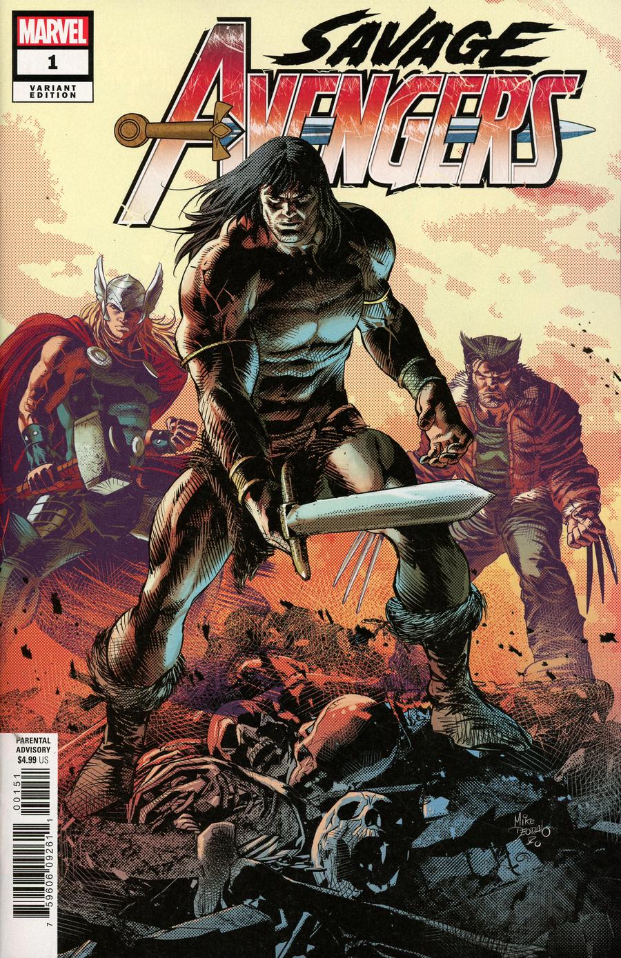 Savage Avengers #1 Cover B Variant Mike Deodato Jr Teaser Cover