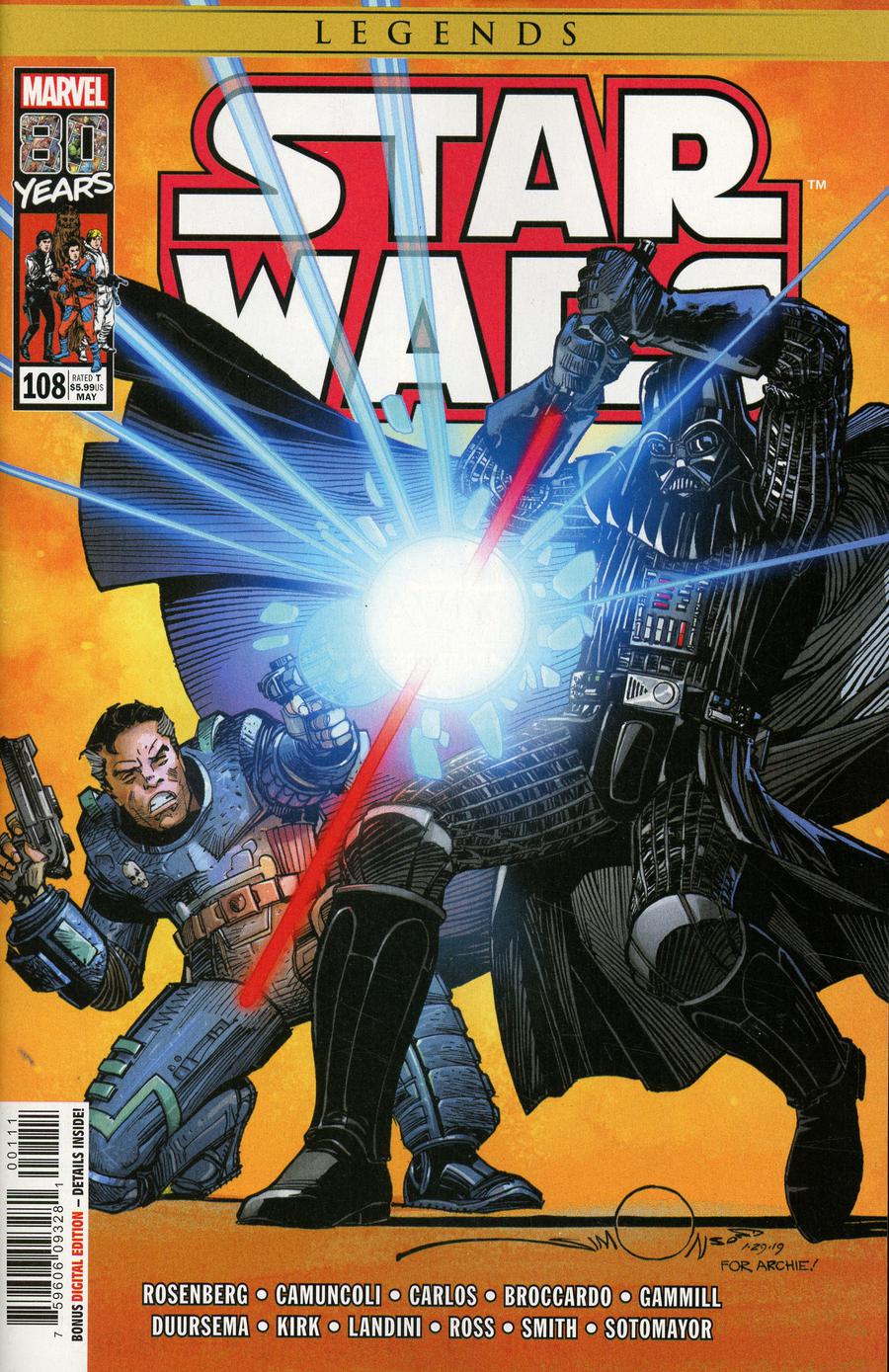 Star Wars (Marvel) Vol 1 #108 Cover A Regular Walter Simonson Cover