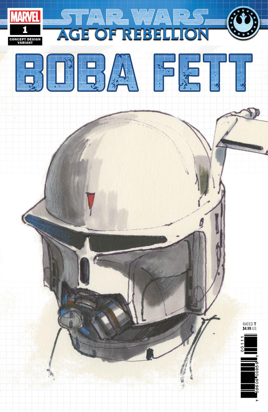 Star Wars Age Of Rebellion Boba Fett #1 Cover B Variant Concept Design Cover