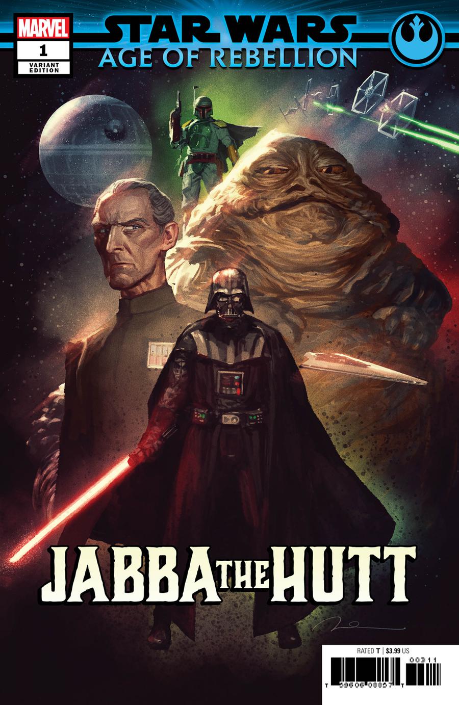 Star Wars Age Of Rebellion Jabba The Hutt #1 Cover C Variant Gerald Parel Villains Cover