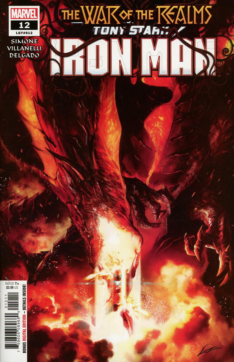 Tony Stark Iron Man #12 Cover A Regular Alexander Lozano Cover (War Of The Realms Tie-In)