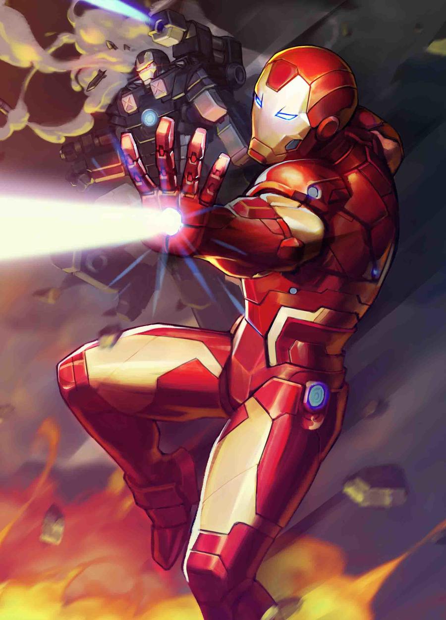 Tony Stark Iron Man #12 Cover B Variant Nexon Marvel Battle Lines Cover (War Of The Realms Tie-In)