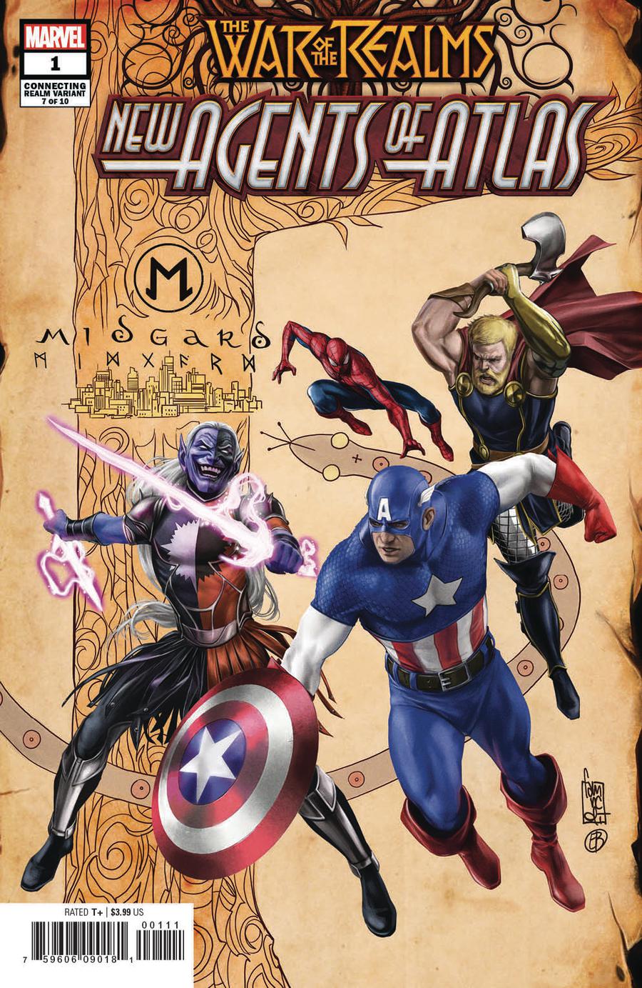 War Of The Realms New Agents Of Atlas #1 Cover B Variant Giuseppe Camuncoli Connecting Realm Cover
