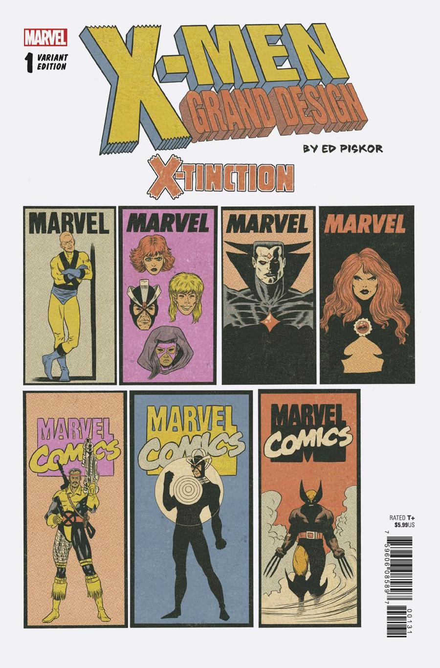 X-Men Grand Design X-Tinction #1 Cover C Variant Ed Piskor Corner Box Cover