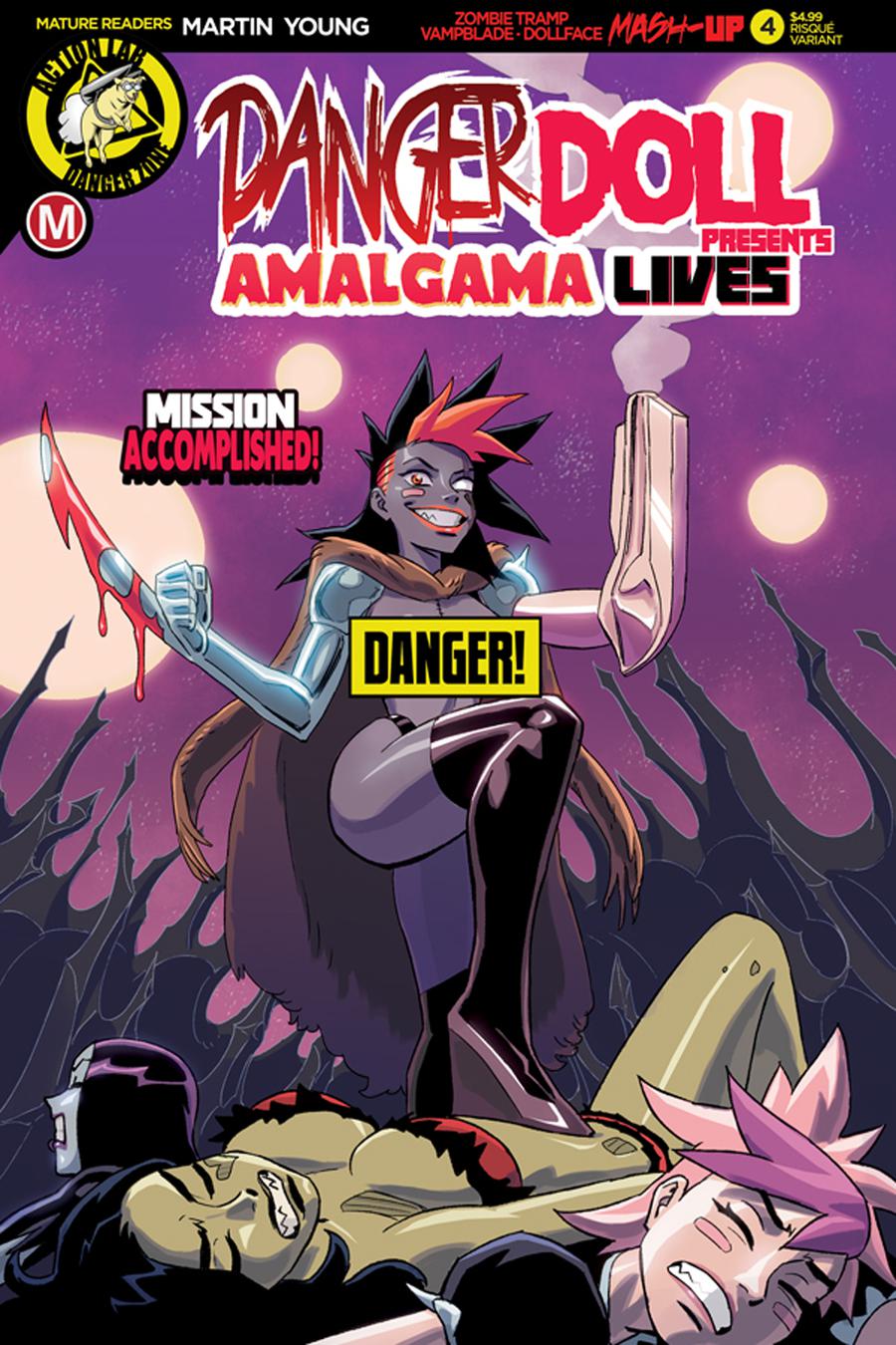 Danger Doll Squad Presents Amalgama Lives #4 Cover B Variant Winston Young Risque Cover