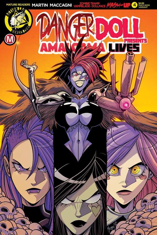 Danger Doll Squad Presents Amalgama Lives #4 Cover C Variant Marco Maccagni Artist Cover