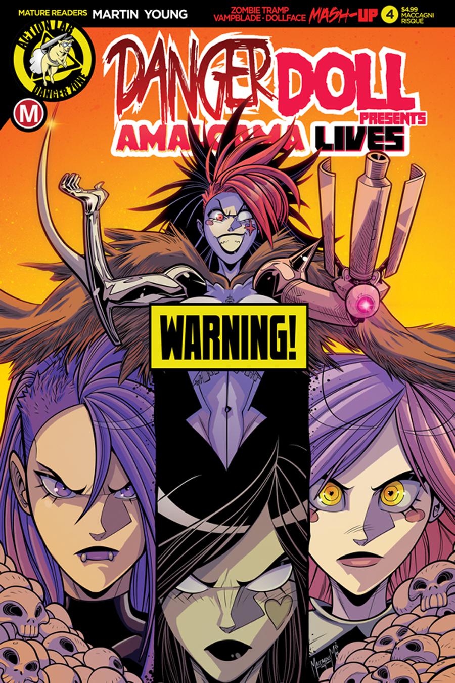 Danger Doll Squad Presents Amalgama Lives #4 Cover D Variant Marco Maccagni Artist Risque Cover