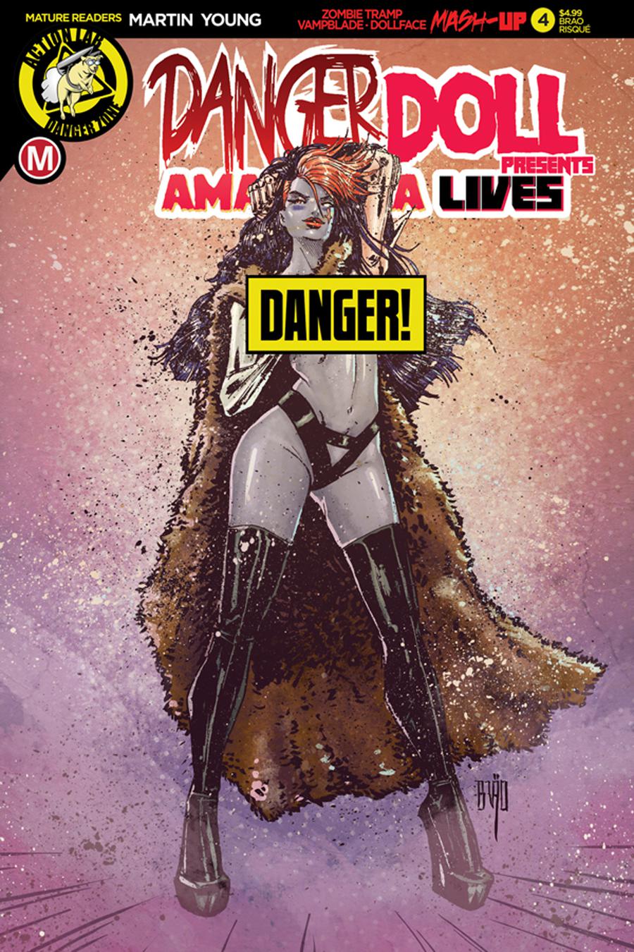 Danger Doll Squad Presents Amalgama Lives #4 Cover F Variant Brao Action Figue Risque Cover