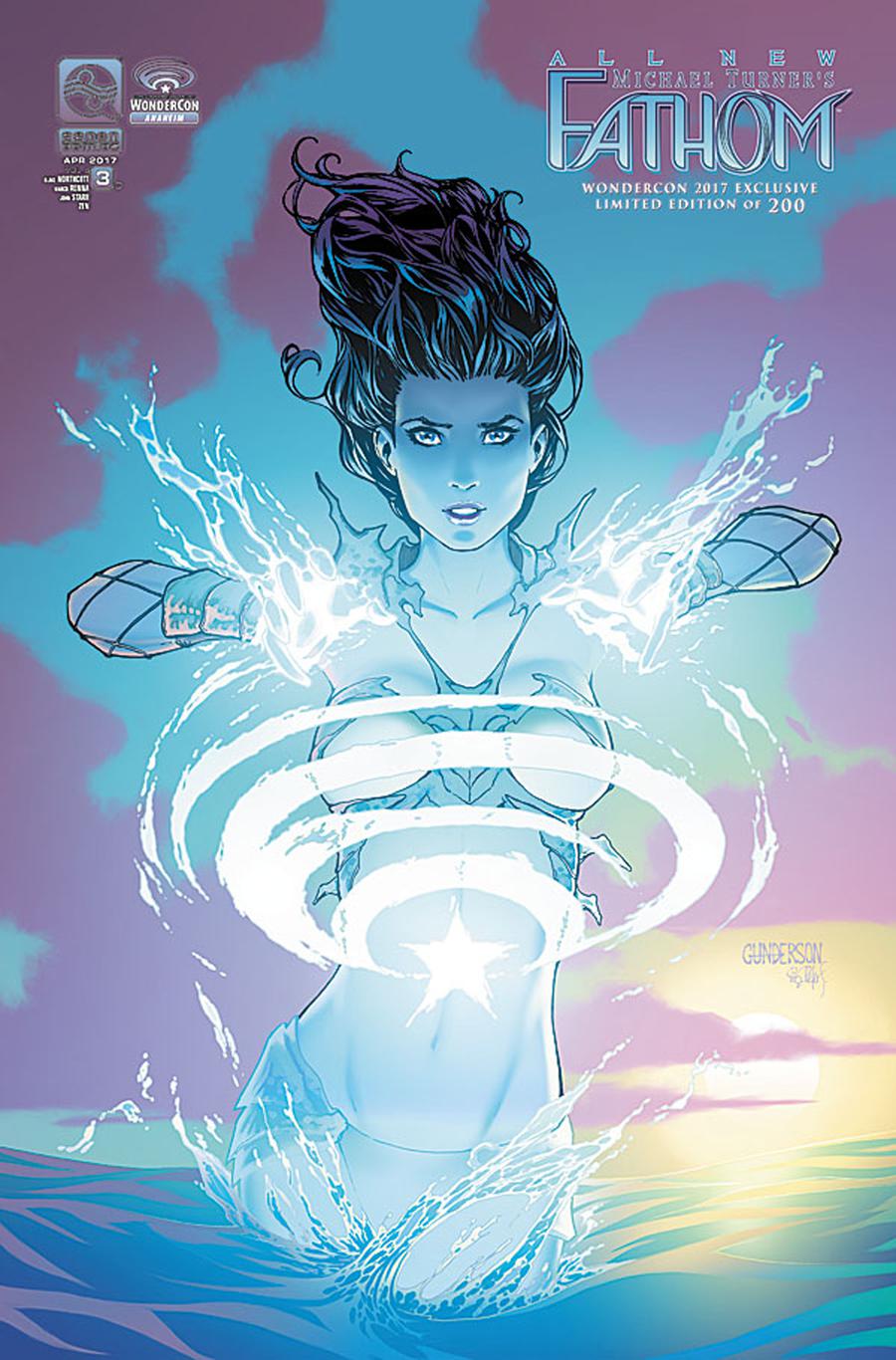 All New Fathom Vol 2 #3 Cover D WonderCon 2017 Limited Edition Jordan Gunderson Variant Cover