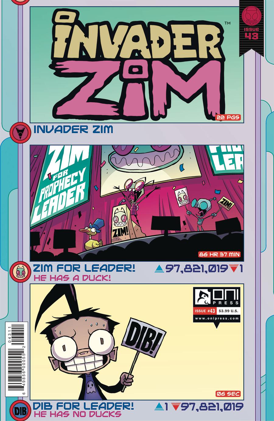 Invader Zim #43 Cover A Regular Warren Wucinich & Fred Stresing Cover