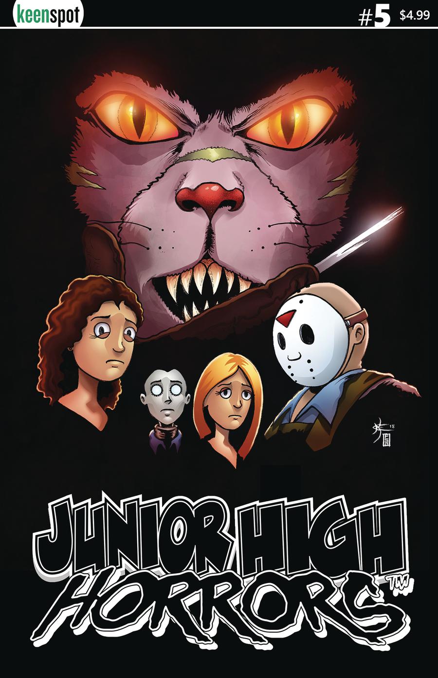 Junior High Horrors #5 Cover A Regular Scream Spoof Cover