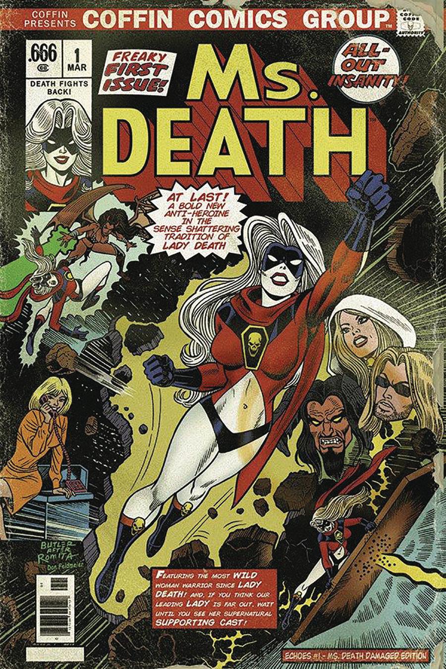 Lady Death Sworn #1 Damaged Edition Cover B Ms Death Cover