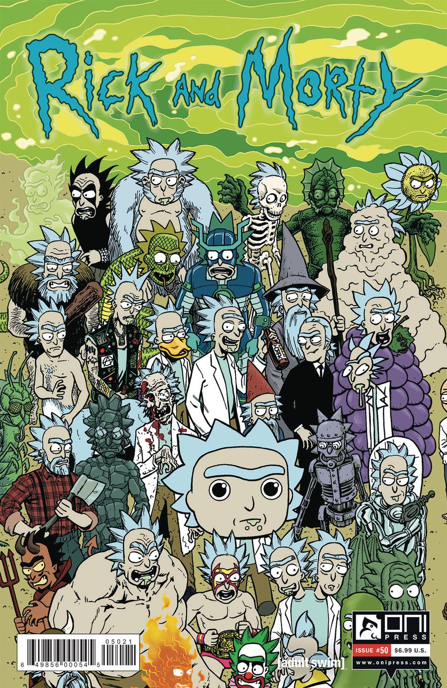 Rick And Morty #50 Cover B Variant Matt Horak Connecting Rick Cover