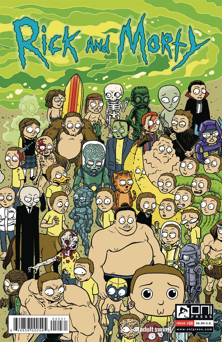 Rick And Morty #50 Cover C Variant Matt Horak Connecting Morty Cover