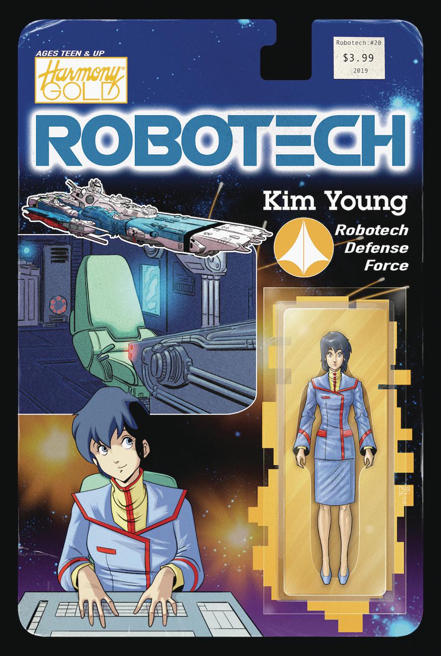 Robotech Vol 3 #20 Cover B Variant Blair Shedd Action Figure Cover