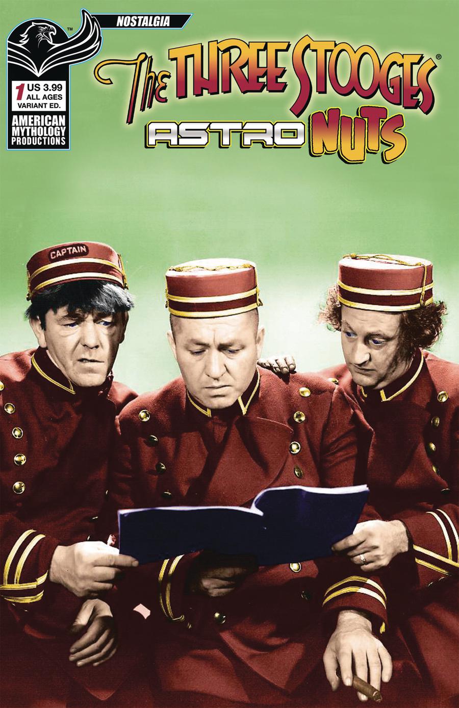 Three Stooges Astro Nuts #1 Cover B Variant Photo Color Cover