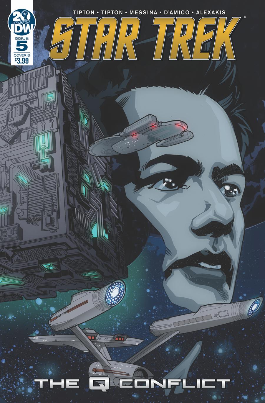 Star Trek Q Conflict #5 Cover B Variant David Messina Cover
