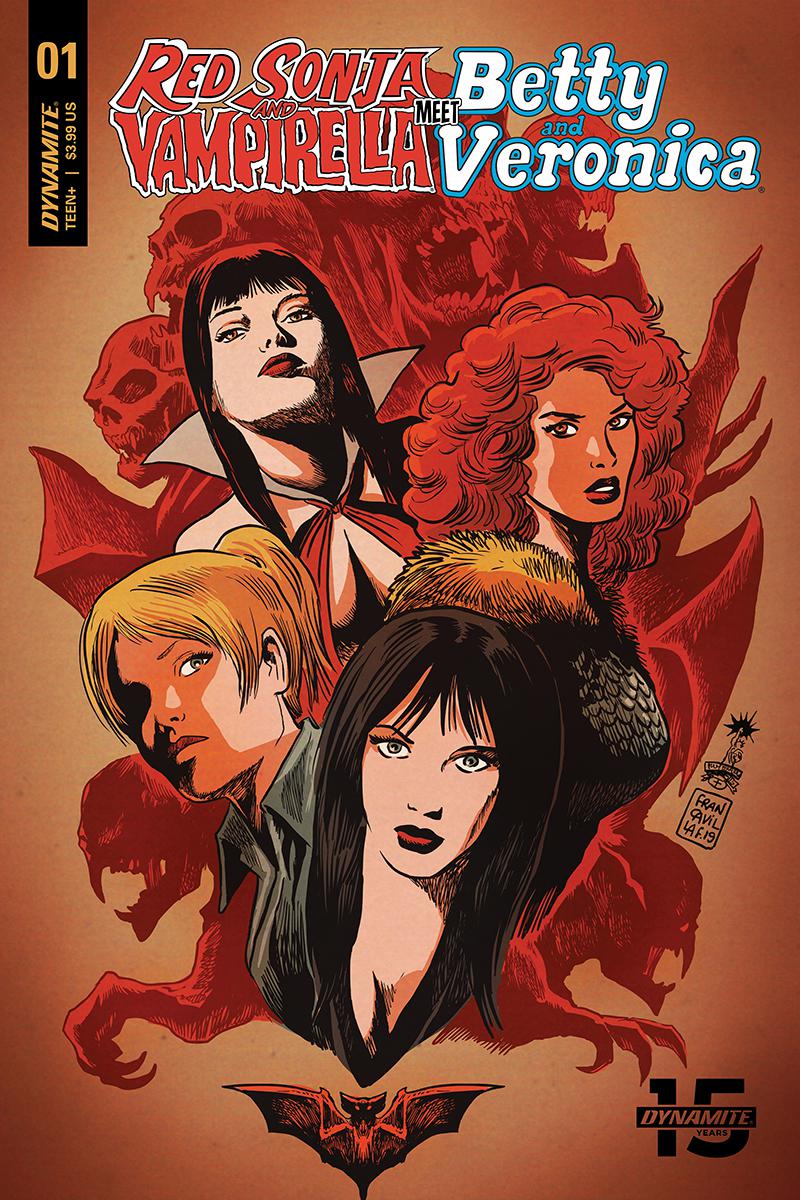 Red Sonja And Vampirella Meet Betty And Veronica #1 Cover B Variant Francesco Francavilla Cover