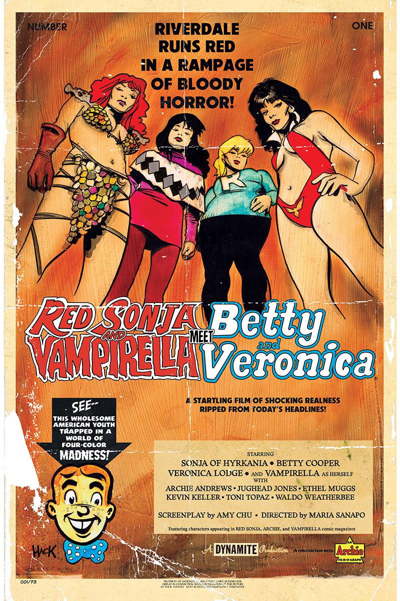 Red Sonja And Vampirella Meet Betty And Veronica #1 Cover C Variant Robert Hack Cover